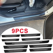 9x Door Sill Protector Carbon Fiber Look Anti-scratch Guards Universal For Mazda 9x Door Sill Protector Carbon Fiber Look Anti-scratch Guards Universal For Mazda