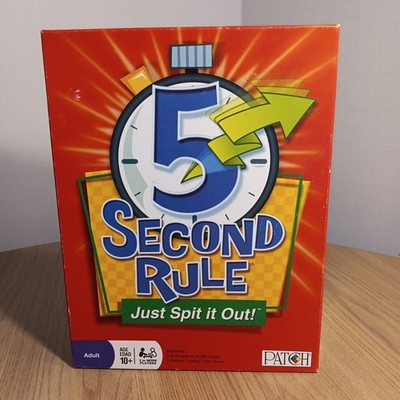 5 Second Rule Game Adult from Patch Products NEW 