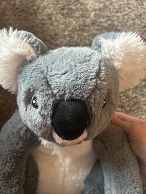 IKEA Sotast Koala Bear Plush 12  Stuffed Animal Soft Gray Stitched Eyes