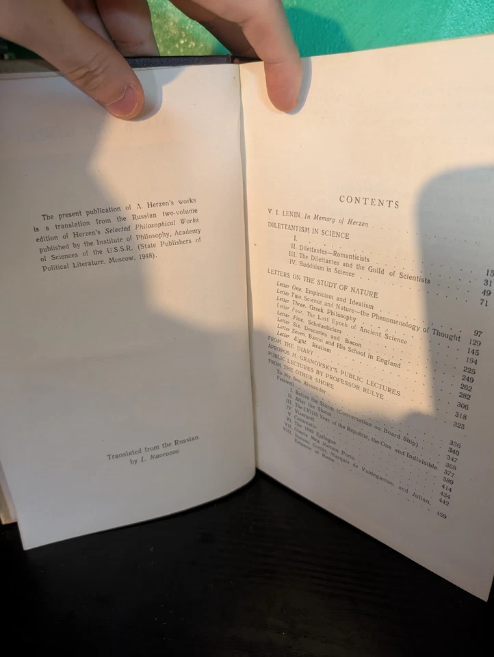 Alexander Herzen Selected Philosophical Works Foreign Languages Publishing Book - Image 4 of 4