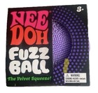 Needoh FUZZ BALL The Velvet Squeeze Nee Doh Squish Ball NEE-DOH Fuzzball Purple