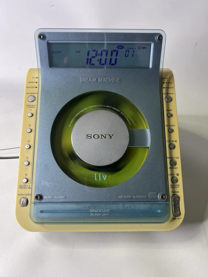 Sony Dream Machine ICF-CD855V Radio reloj Reproductor de CD Foto 2 de 4