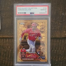 Topps chrome  Gilded Collection Jordan Walker Cardinals RC #120 /99 PSA 10