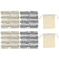 588 Piece Plastic Letters Set, Black/Bronze Alphabet Message Board