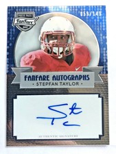 ROOKIE CARD STEPFAN TAYLOR Cardinals 2013 Press Pass AUTOGRAPH BLUE PARA #d/149