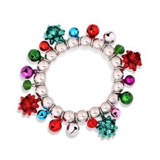 Christmas Bracelets for Women Xmas Gift Bow Charm Bangle Bracelet Holiday Jingle