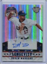 2015 Stars and Stripes Longevity Sapphire Signatures Deven Marrero Auto 2/25