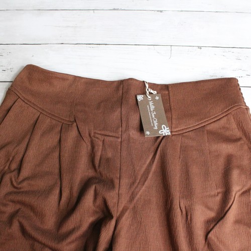 Matilda Jane Damen Wide Leg Gaucho Gr. L Braun Cropped Capri Hose - Bild 5 von 6