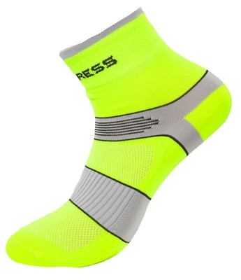 PROGRESS Radsocken in Neongelb super Sitz atmungsaktiv Radstrümpfe Bikesocks Sox