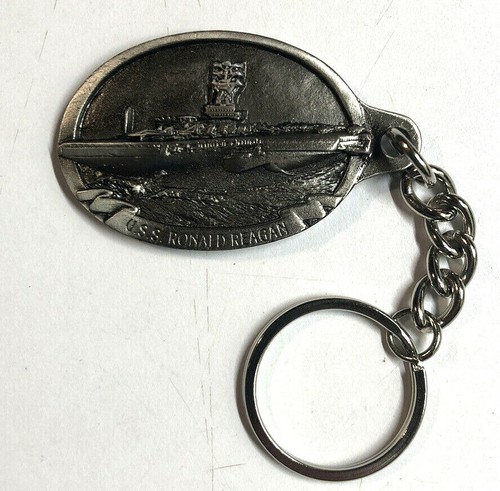 Pewter Hammered Peace Sign Keychain - Large Silver-Finish Key Tag, Made In USA, Lead-Free