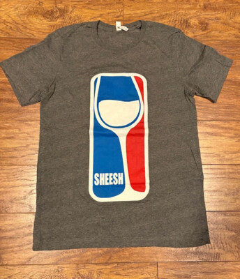 Barstool Sports Sheesh Big Cat Pardon My Take Grey T-Shirt Men's M - New