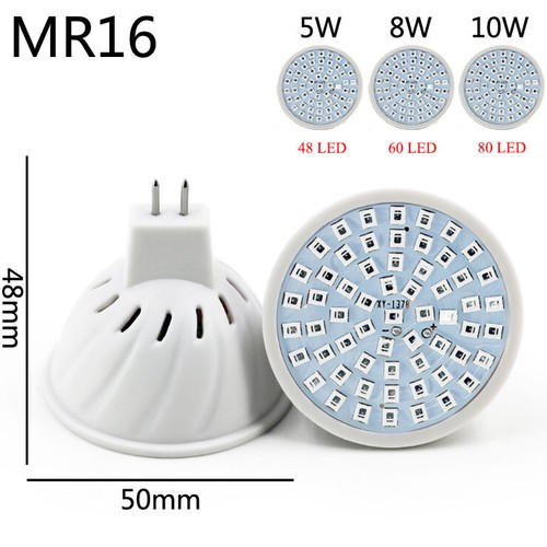 Pflanzenleuchte GU10 MR16 LED 5W 10W Birne Leuchtmittel Lampe Strahler Glühbirne - Bild 8 von 12