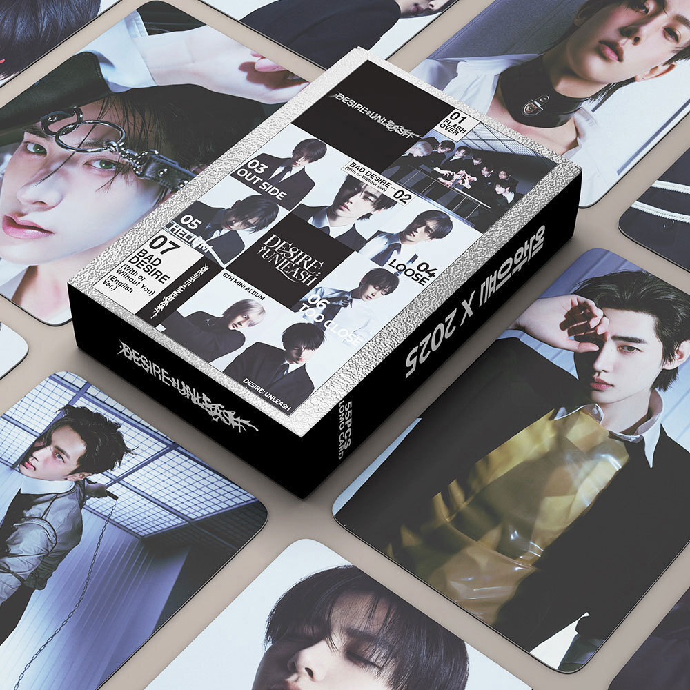 55pcs Set Kpop ENHYPEN 6th DESIRE UNLEASH Lomo Cards Collective