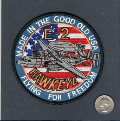 E-2C E-2 HAWKEYE US Navy Grumman Early Warning VAW Squadron Aircraft Patch FFF