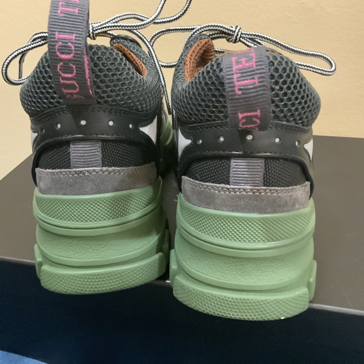 Gucci Flashtrek Sega Green womens - Size 5 GGZ30 $1726.00 | eBay Gucci Flashtrek Sega Green womens - Size 5 GGZ30 $1726.00 | eBay