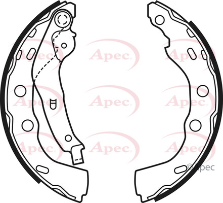 APEC REAR BRAKE SHOE SET FOR SUBARU SUZUKI JUSTY SWIFT