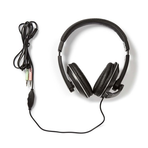 Cuffia per PC Cuffie a padiglione chiuso Microfono Connettore doppio da  3,5mm | eBay