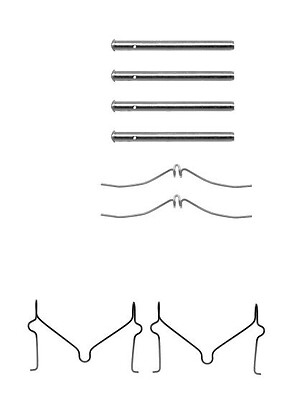 Brake Pads Fitting Kit Front AIM Fits Rio Demio 323 121 1.3 1.5 1.6 1.8 - Picture 2 of 6
