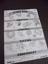 The Learn How Book Knitting, Crochet, Tatting Embroidery