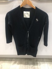 Abercrombie & Fitch Kids Cardigan Large Navy Blue BNWT