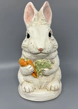 2000 Stone Bunny Inc Telle M Stein Rabbit Figurine Garden Art Statue Vintage