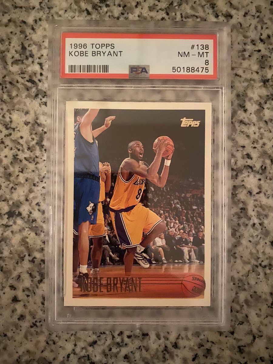 1996 Topps Kobe Bryant PSA LA Lakers Rookie Card #138