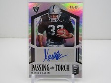 MARCUS ALLEN 2020 DONRUSS ELITE PASSING THE TORCH AUTOGRAPH AUTO! #48/49!