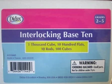 Didax Educational Resources 211445 Interlocking Base Ten Blocks, Multicolor