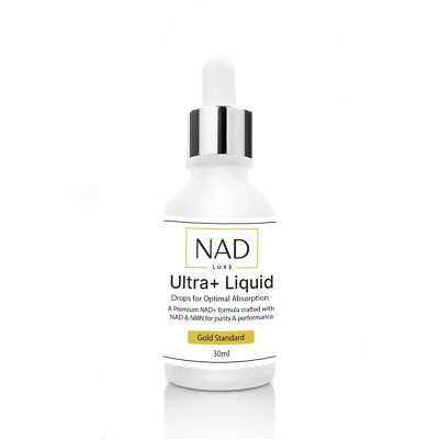 NADLuxe NAD & NMN Liquid Drops Anti-Aging Energy Focus Certified Supplement