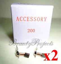 4pc (2pairs) Upower 200 Kupa Carbon Brush Replacement Parts Electric File UP200