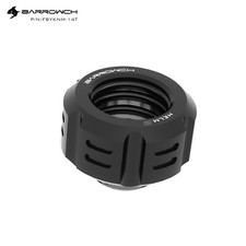 Barrowch Helm 2 G1/4" Compression Fitting for 14mm OD Rigid Tubing, Black