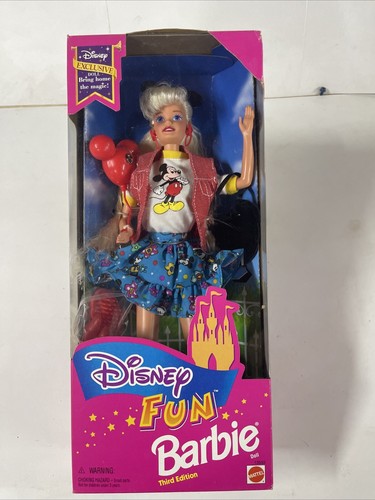 Vintage 1995 Disney Fun Barbie Walt Disney World Exclusive 3rd Edition 13533 NIB