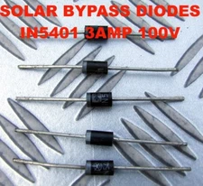 10 x BYPASS or BLOCKING DIODE DIODES SOLAR PV UP TO 40W PER PANEL 3 AMP