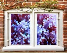 3D Purple Creature A695 Window Film Print Sticker Cling Stained Glass UV Zoe