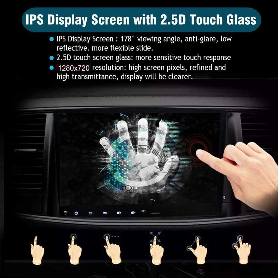 Radio estéreo para automóvil Chevrolet Traverse Android 13 Carplay 2008-2014 GPS WIFI  Foto 4 de 4