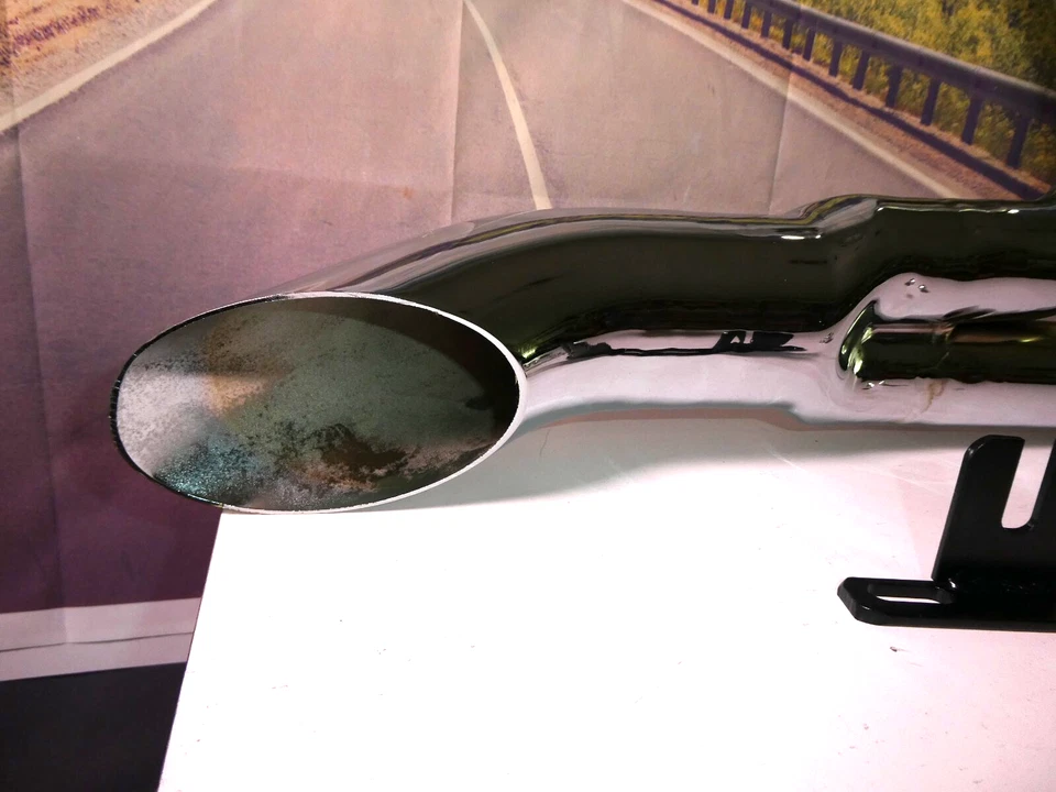 Sistema de escape Harley 2 en 1 '85-'05 FL cromo agresivo V-Twin 29-2007 CE Foto 2 de 4