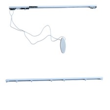 Bastone Tenda Soffitto in Alluminio Bianco, Binario Scorrevole Tende - Giada