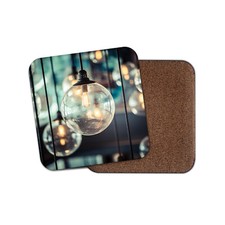 Fancy Bulbs Coaster - House Design Edison Bulb Chandelier Cool Home Gift #16155