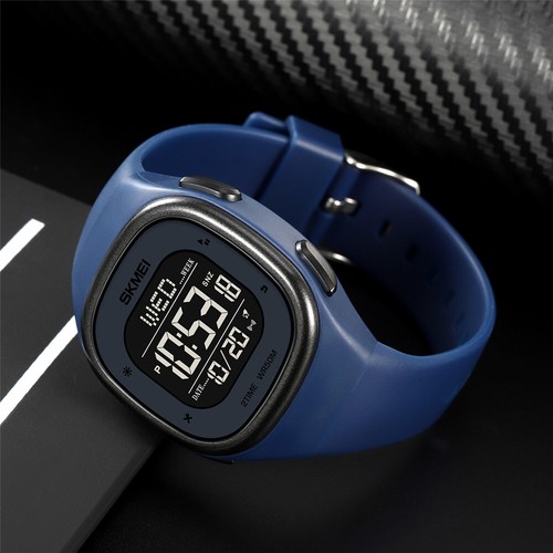 SKMEI Men Boys Student LED Digital Square Outdoor Sport Quartz Wrist Watches - Picture 6 of 31