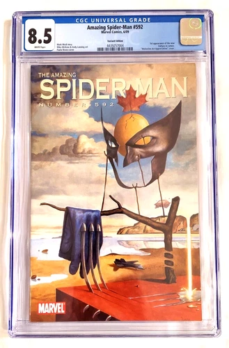 Amazing Spiderman 592 Rivera 1:10 Wolverine Salvador Dali Homage Variant CGC 8.5