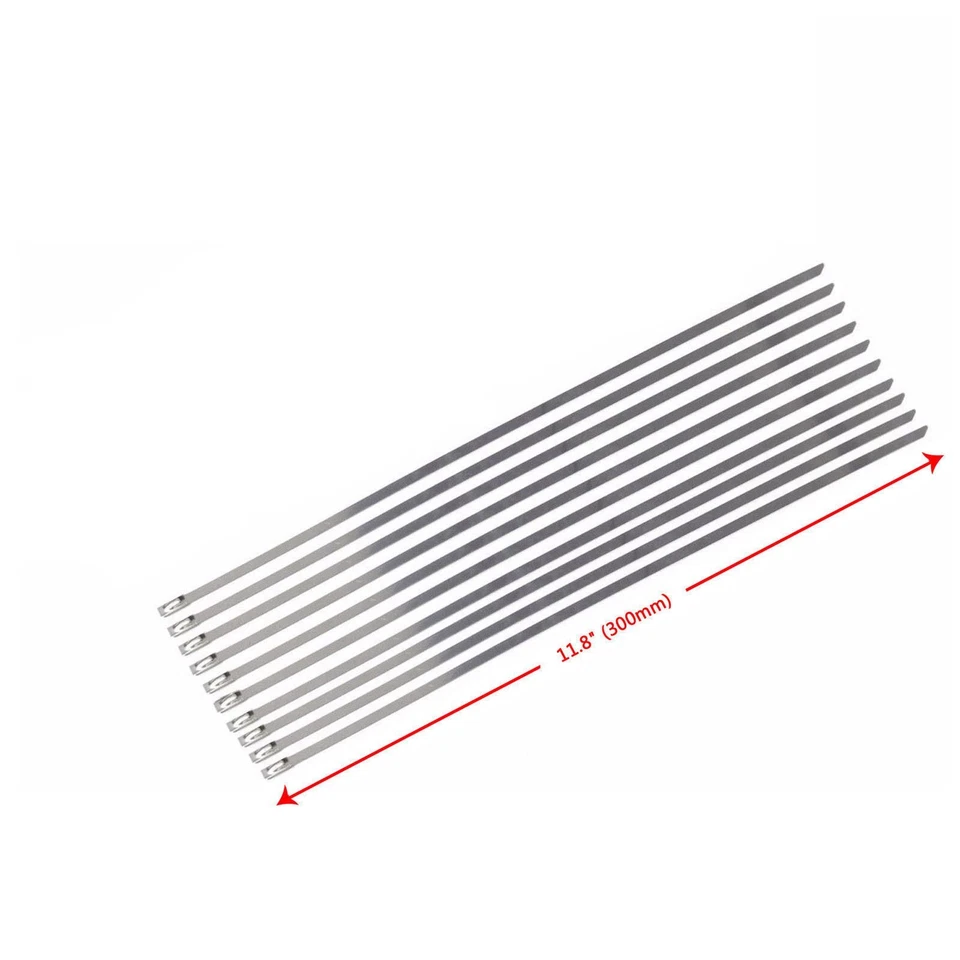 Cinta de envoltura térmica de tubo de escape de fibra de vidrio rollo de 2" 50 pies + kit de lazos 4 colores Foto 3 de 4