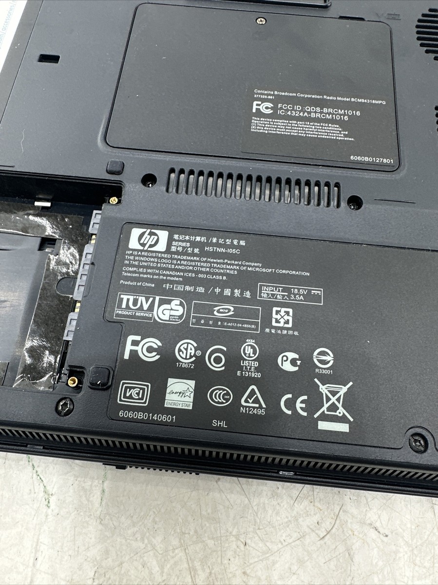 HP Compaq nx6110 15'' Notebook (Intel Celeron M 1.60GHz 512Mb Ram