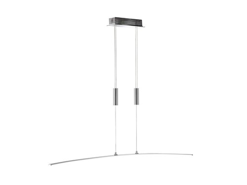 Lampada a sospensione LED regolabile in altezza grande stretta per tavolo da pranzo larghezza 120 cm - Foto 2 di 4