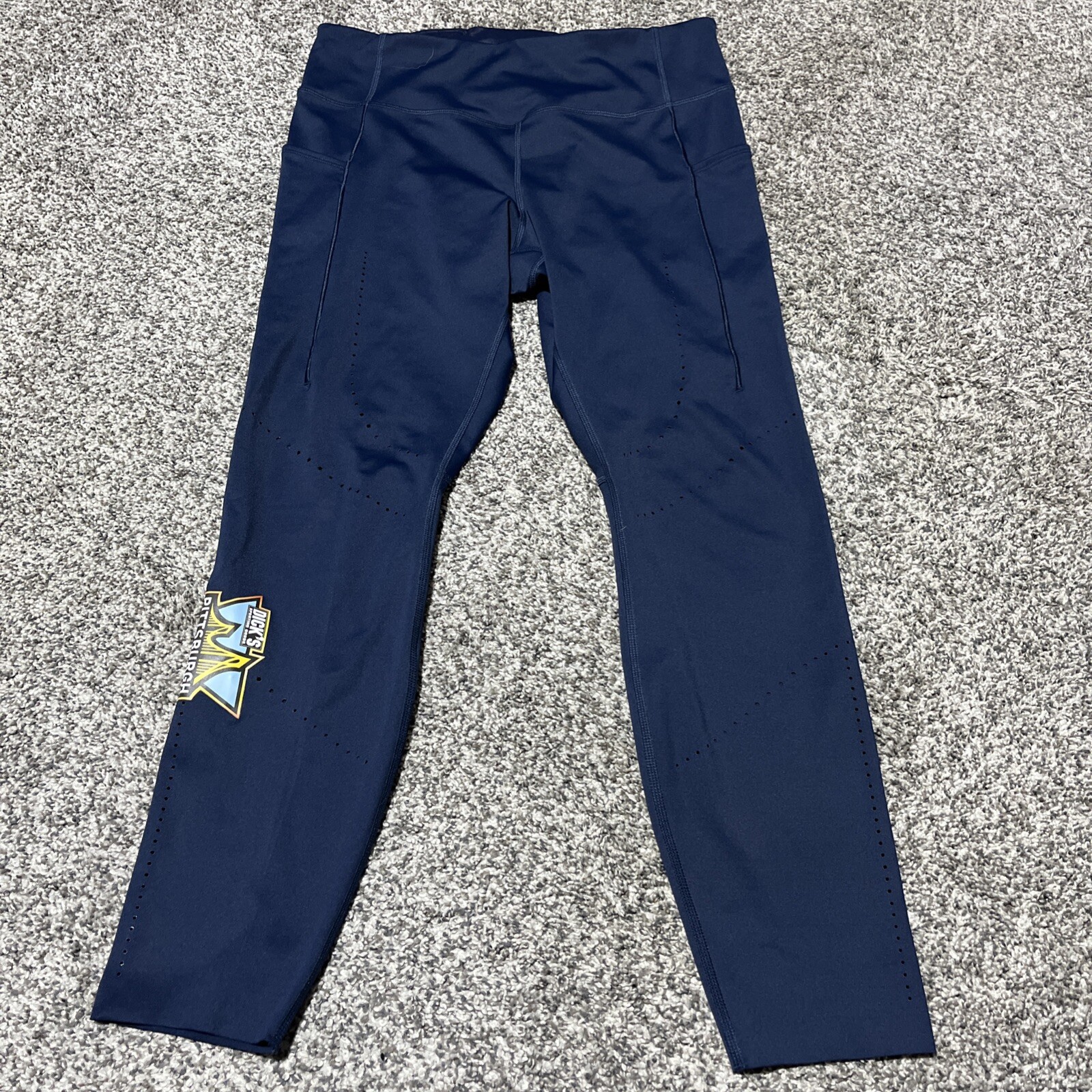 ALTRA Brooks 221524 Metodo 7 8 Lunghezza Crop Tight Taglia Large Blu Pittsburgh Marathon