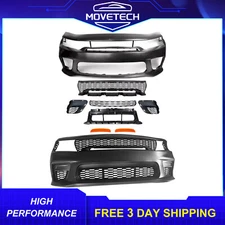 Front Bumper Kit Fits 2015-2023 Dodge Charger No-Wide Body Style W/ Side Mark