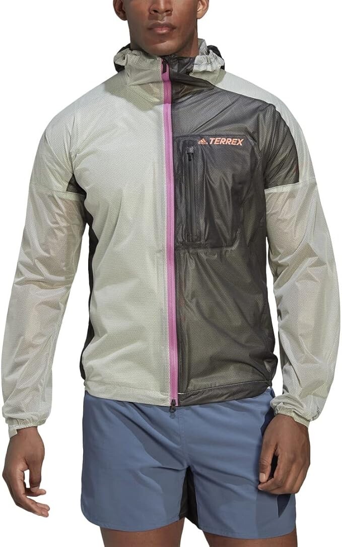 Adidas Men's 2XL Terrex Agravic 2.5 Layer Lightweight Rain Jacket