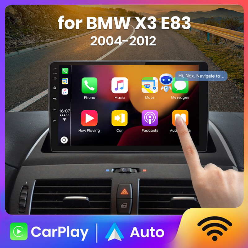 Autoradio Android 13 Pour BMW X3 E83 2004-2012 - Écran 9 Pouces - GPS, Bluetooth, WiFi, Caméra Recul Incluse