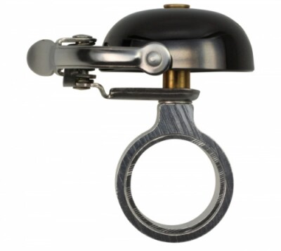 ''Headset Spacer, Neo Black'' - Crane Bell Co. Mini Suzu Bell, Retro Look - Ø 45mm