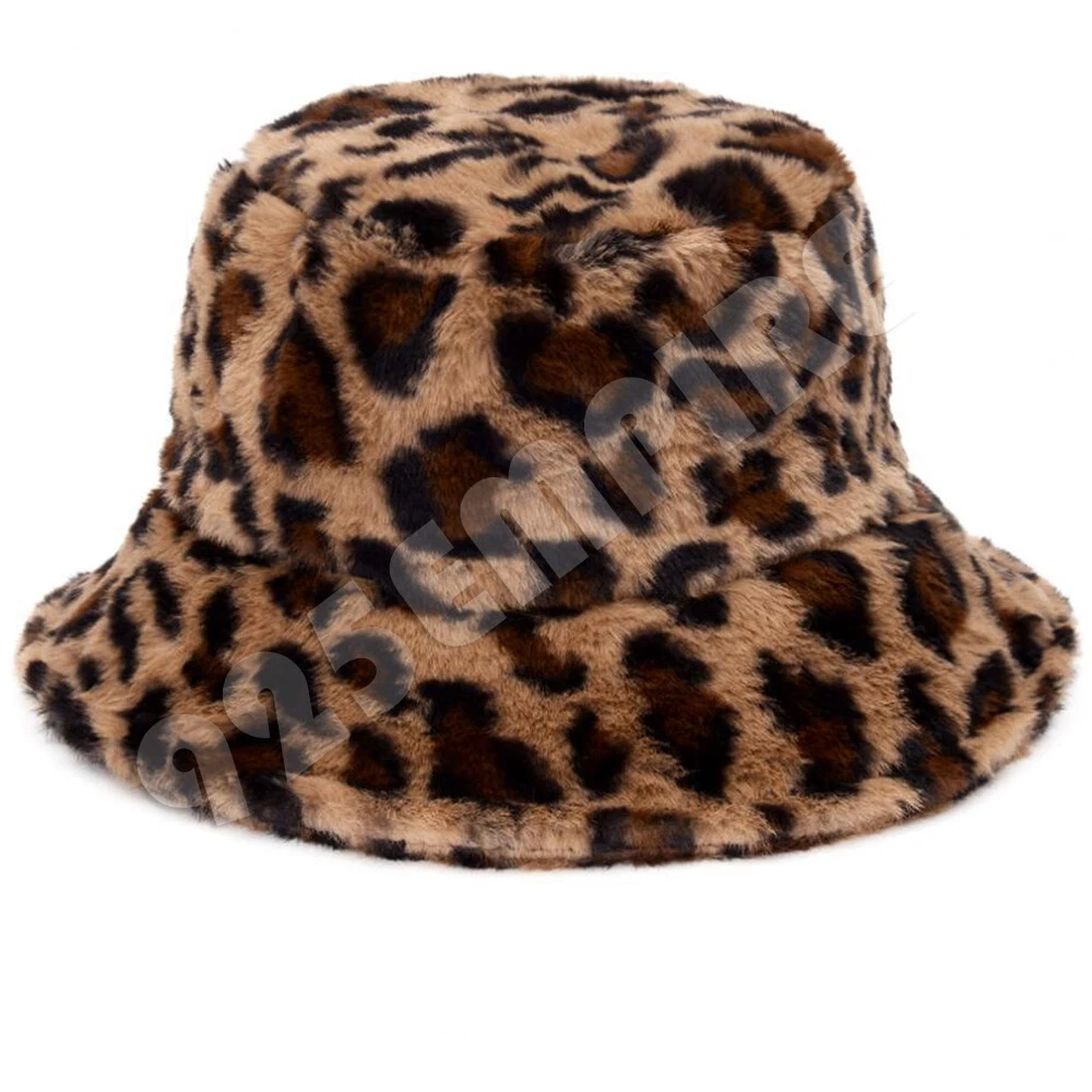 faux fur leopard hat products for sale | eBay