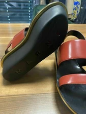 Marni Calf Cuir Wedge Plate-Forme Sandales à Plateforme Chaussures Neuf 37